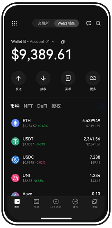 钱包下载安装手机版页面展示